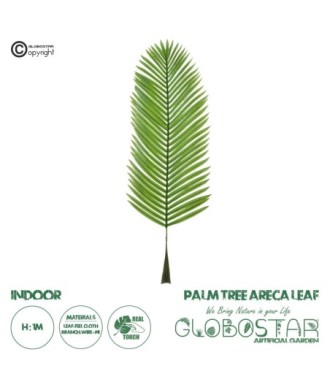 GloboStar® Artificial Garden ARECA PALM LEAF 20175 - Τεχνητό Διακοσμητικό Φύλο Φοινικόδεντρου Αρέκα Π45 x Υ100cm